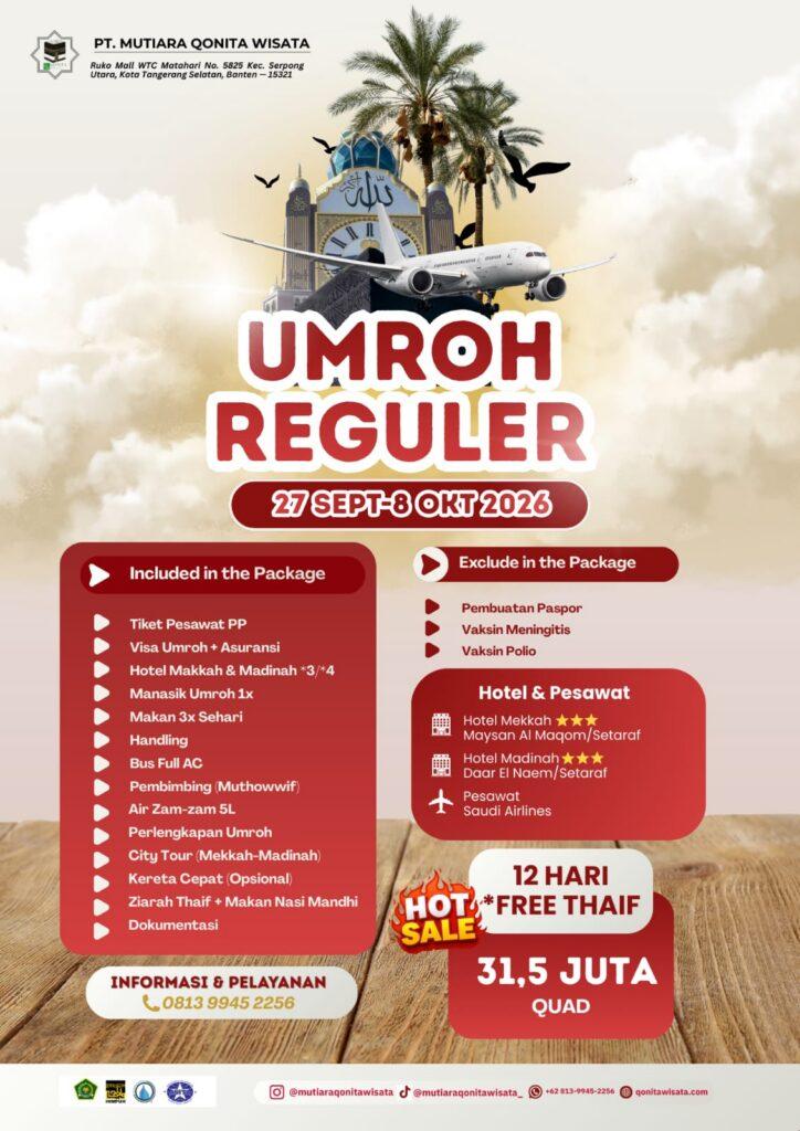 Paket Umroh Reguler